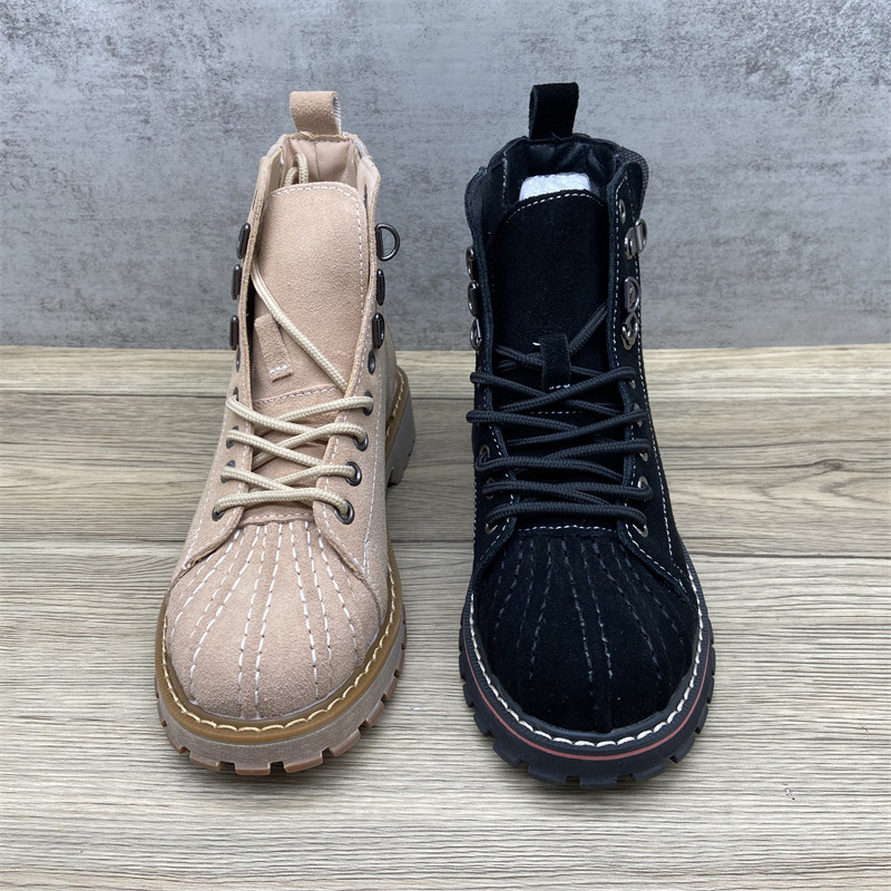 特价清仓处理磨砂真皮贝壳头马丁靴女原宿情侣英伦风短靴复古休闲,淘宝优惠券,粉丝福利购,淘宝优惠卷