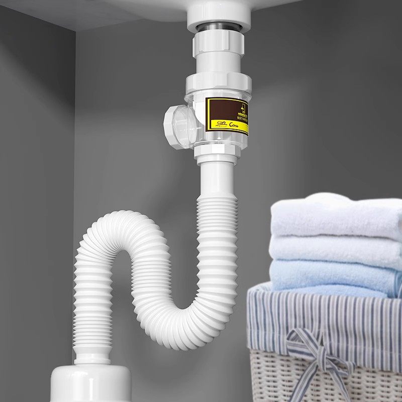 潜水艇洗脸盆防臭下水管下水器台盆面盆洗手池排水管直排墙排软管,淘宝优惠券,粉丝福利购,淘宝优惠卷