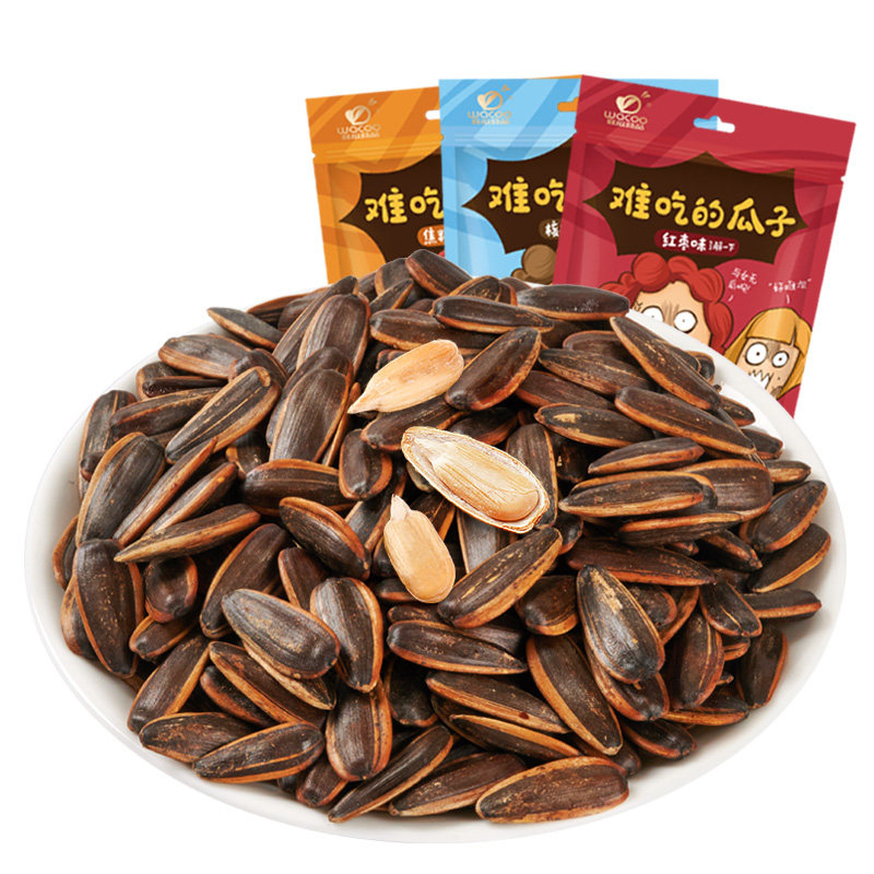 旺瓜难吃的山核桃味焦糖500gx4红枣 旺瓜食品瓜子