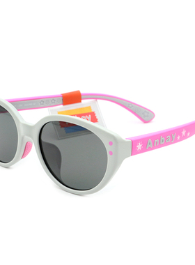 新款Anbay安比儿童太阳镜 女孩宝宝时尚可爱墨镜遮阳眼镜A21262