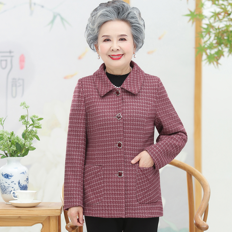 老年秋冬外套女奶奶装衣服春款套装70岁老太太服装老年妈妈装衣服,淘宝优惠券,粉丝福利购,淘宝优惠卷