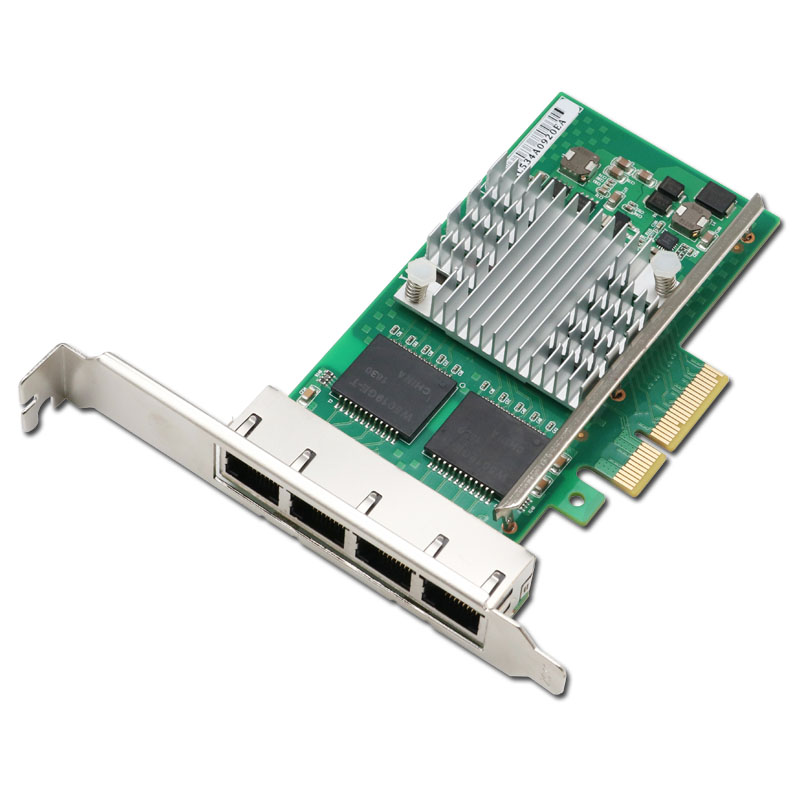 Winyao WYI350T4V2 PCI-e X4服务器四口千兆网卡 intel I350-T4 芯片   Ethercat (twincat 3)主站网卡 - 图0