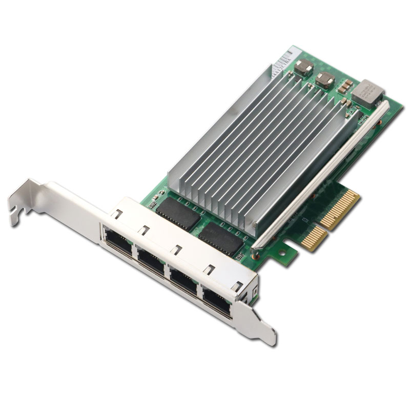 Winyao WYI225T4 PCI-E X4 2.5G 四口千兆网卡 台式机,服务器82574L I210-T1 2500M I210T intel I225-V B3 - 图1