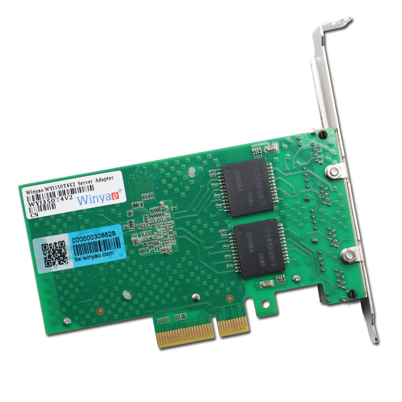 Winyao WYI350T4V2 PCI-e X4服务器四口千兆网卡 intel I350-T4 芯片   Ethercat (twincat 3)主站网卡 - 图2