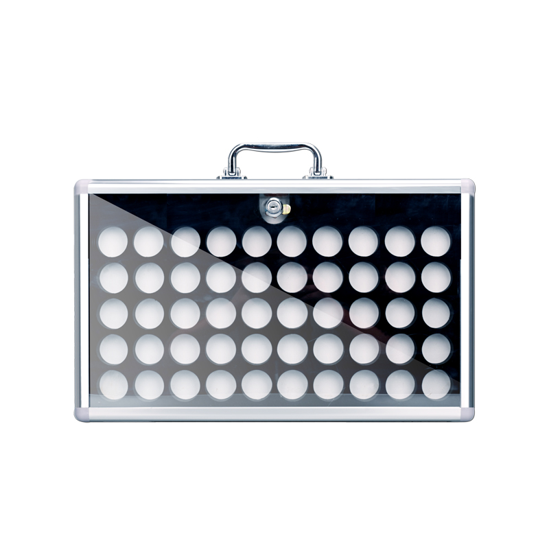 摇奖机球箱号码乒乓球收纳收藏展示架招投标放球盒铝合金透明带锁 - 图0