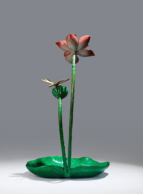 黄铜新中式家居客厅桌面装饰