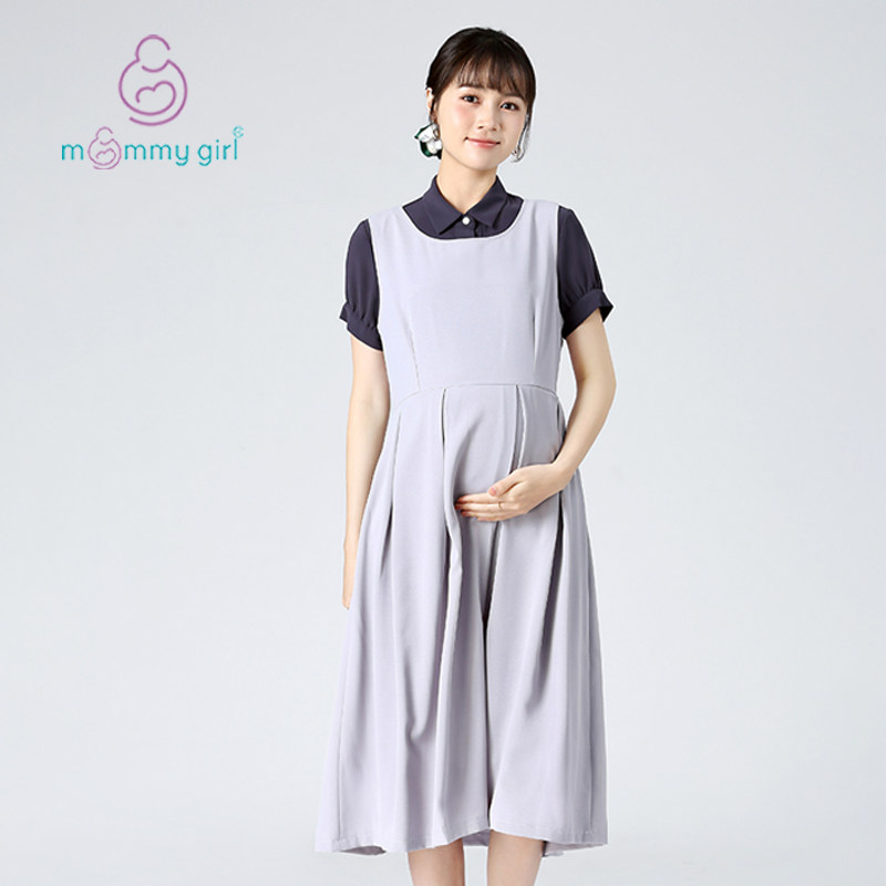 招行孕妇装职业孕妇连衣裙遮肚背心裙工裤招商银行工作服行服灰色,淘宝优惠券,粉丝福利购,淘宝优惠卷