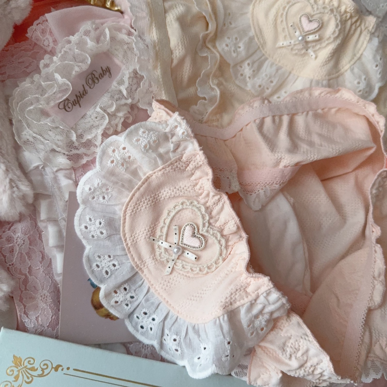 日系洛丽塔可爱甜美纯棉荷叶蕾丝边薄冰丝纯欲粉色内裤女生三角裤,淘宝优惠券,粉丝福利购,淘宝优惠卷