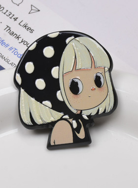 卡通名画少女醋酸片DIY材料
