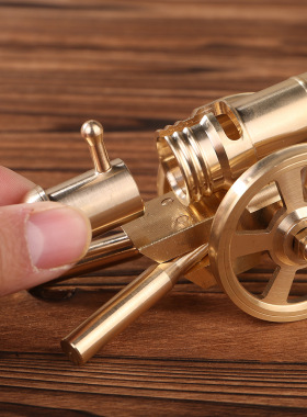 黄铜大炮模型，迷你铜炮摆件