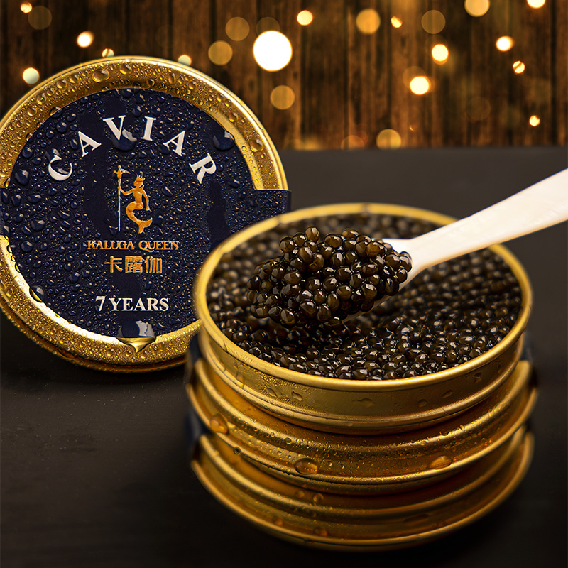 【百补】卡露伽精品级7年西伯利亚鲟鱼子酱caviar鱼籽酱30g即食