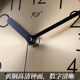 Tqj reloj de escritorio simple de lujo con luz de metal mesita de noche de moda
