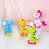 Детская игрушка, погремушка для новорожденных, детский успокаивающий прорезыватель, хваталка для тренировок, можно грызть, 0-6-12 мес.