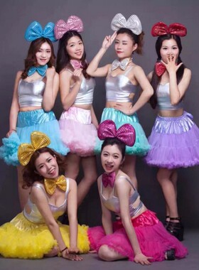 万圣节儿童成人表演节日道具大中小号 亮片蝴蝶结领结 发圈发饰
