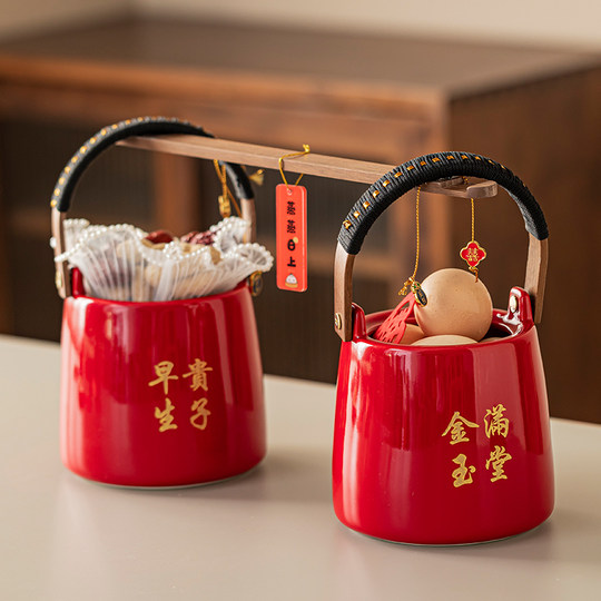 Marriage offspring bucket, dowry, wedding bucket, wedding decorations, wedding decorations, wedding supplies