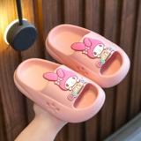 Sanrio, мультяшные модные нескользящие ультрамягкие милые детские тапочки на платформе для школьников и студентов