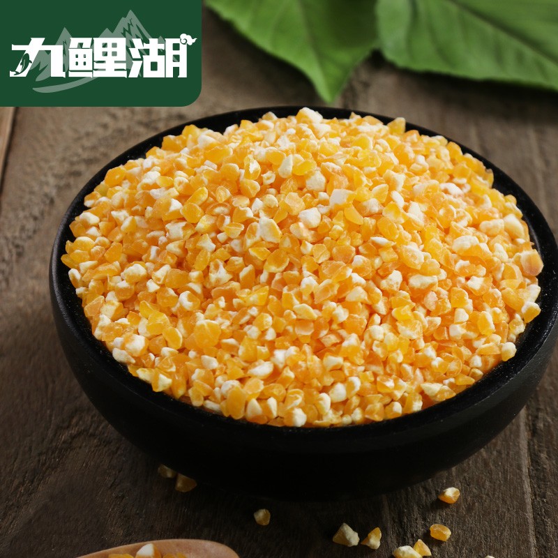 九鲤湖 玉米糁500g*3袋小碴子细玉米渣农家玉米粒杂粮粗粮五谷 - 图2