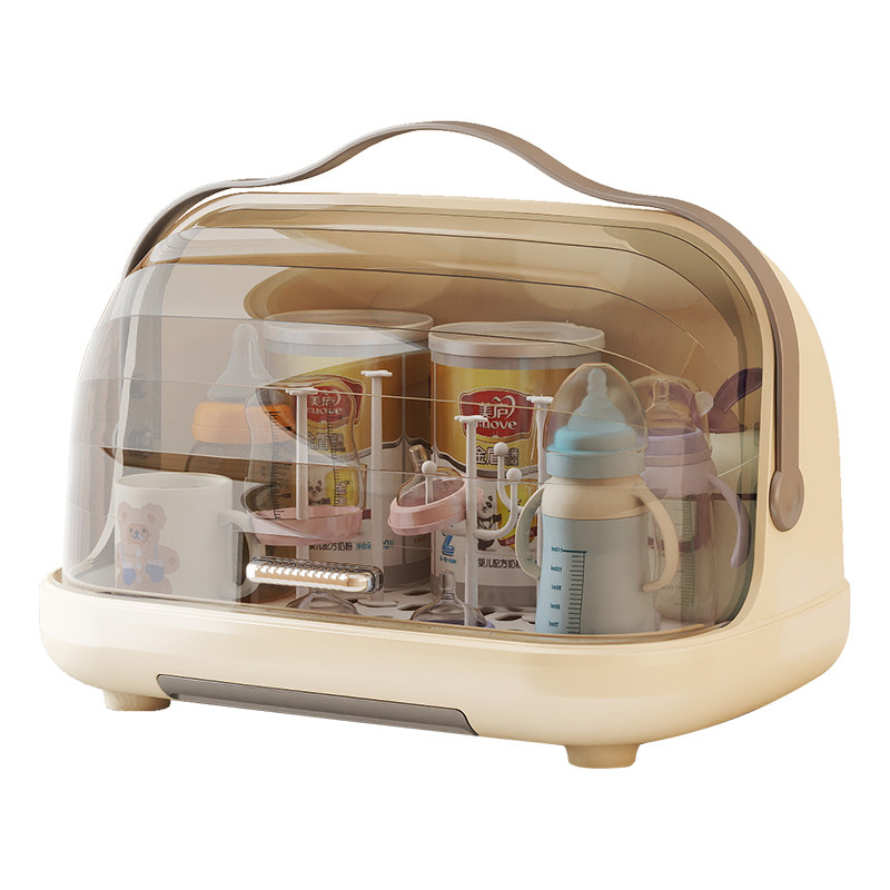 奶瓶收纳盒宝宝餐具放辅食工具箱碗筷沥水婴儿专用防尘盖置物架柜,淘宝优惠券,粉丝福利购,淘宝优惠卷