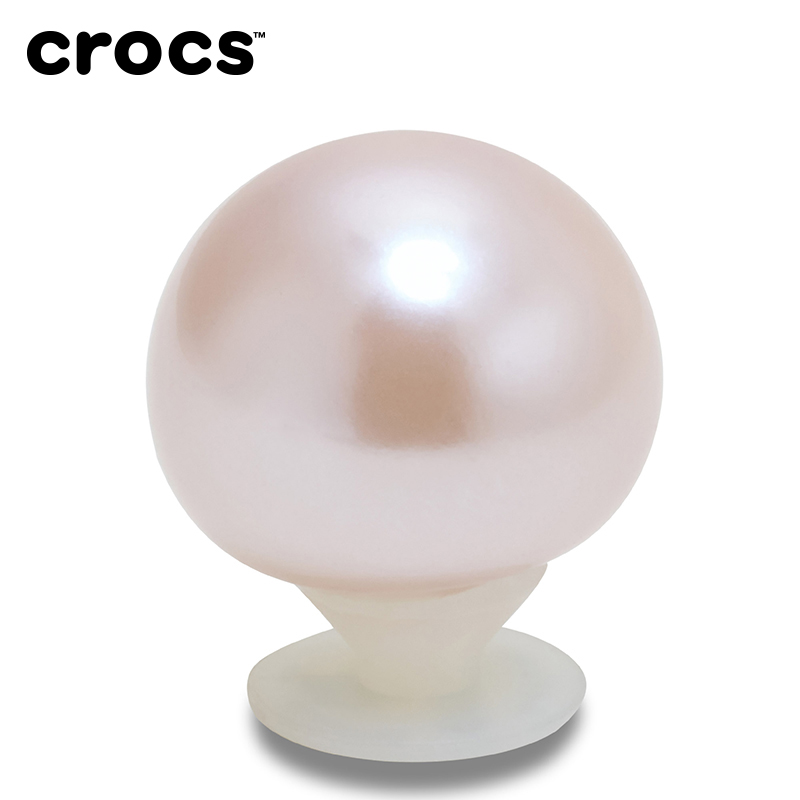 Crocs卡骆驰配饰智必星洞洞鞋鞋花 中号粉色珍珠 大号粉色珍珠 - 图1