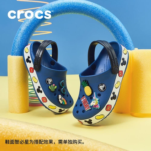 Crocs Дисней, детские тапочки в стиле Crocs, кроксы, детская пляжная обувь для мальчиков, Дисней Микки Маус