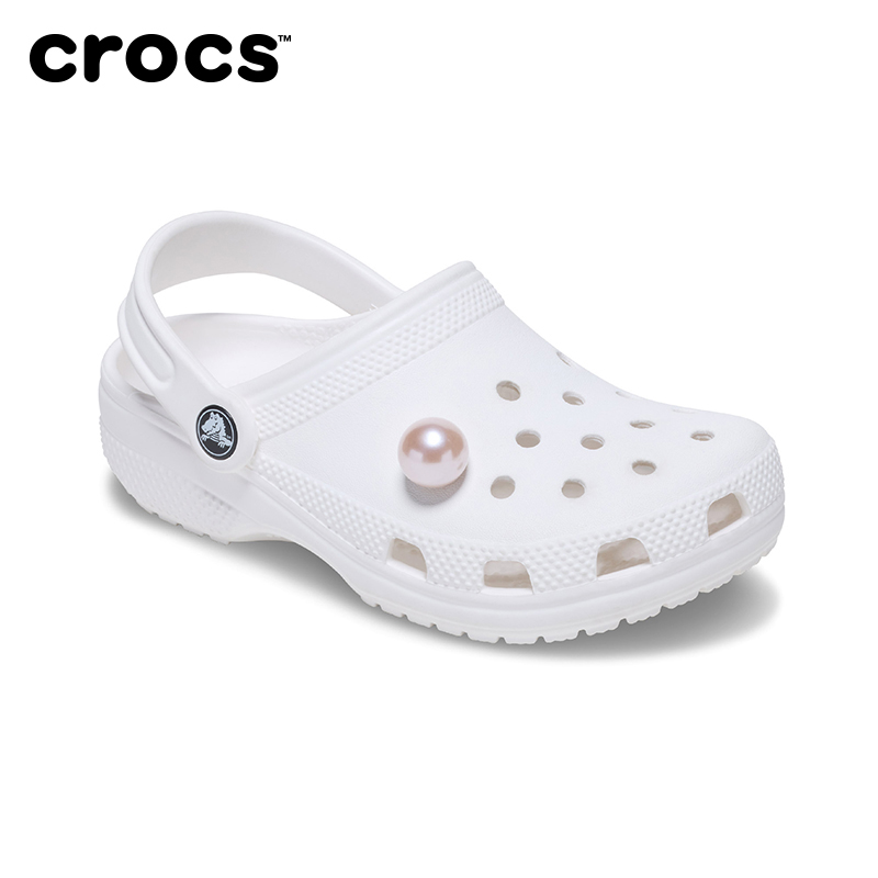 Crocs卡骆驰配饰智必星洞洞鞋鞋花 中号粉色珍珠 大号粉色珍珠 - 图3