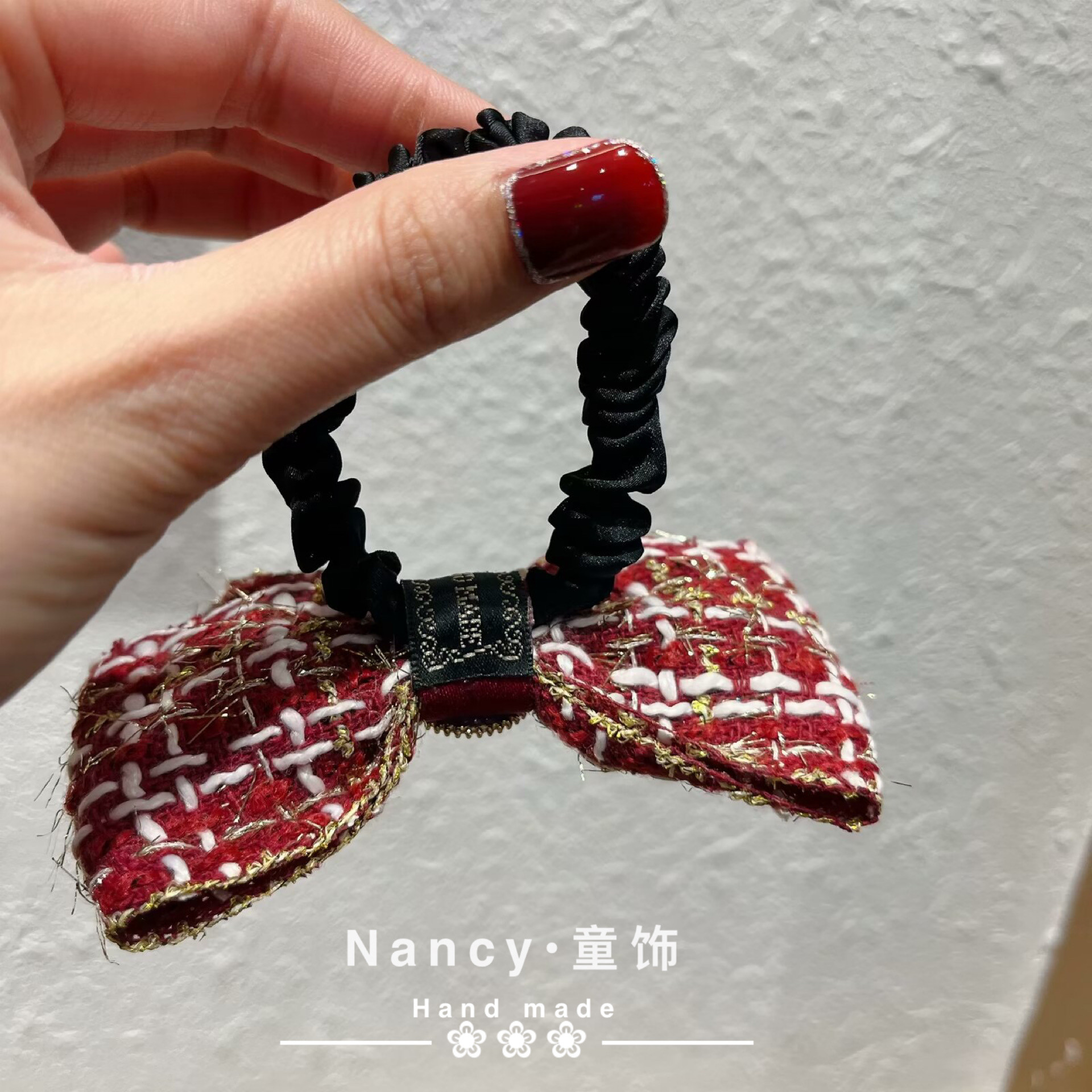 女童蝴蝶结发夹公主头绳甜美小香风珍珠发圈韩版儿童头饰皮筋亲子,淘宝优惠券,粉丝福利购,淘宝优惠卷