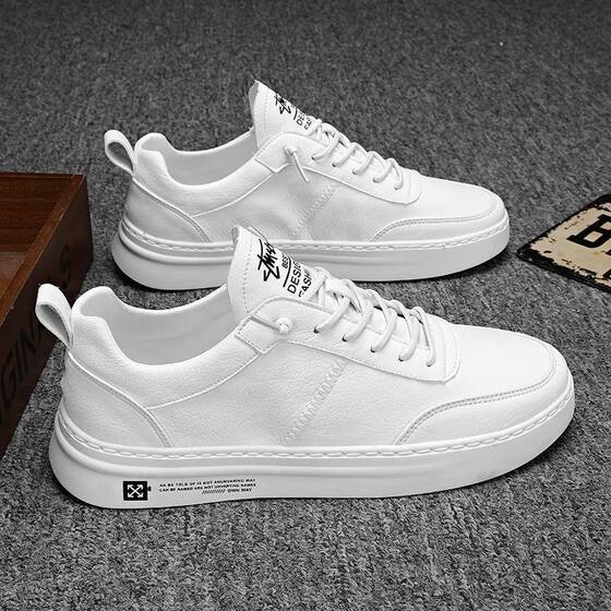 Black stain-resistant work shoes for men, trendy casual sneakers