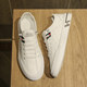 Spring Thin White Shoes Men's Light Casual Leather Shoes