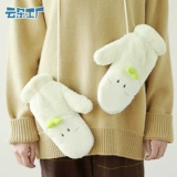 云朵工厂 Перчатки, удерживающий тепло мультяшный бархатный флисовый комплект для школьников для влюбленных