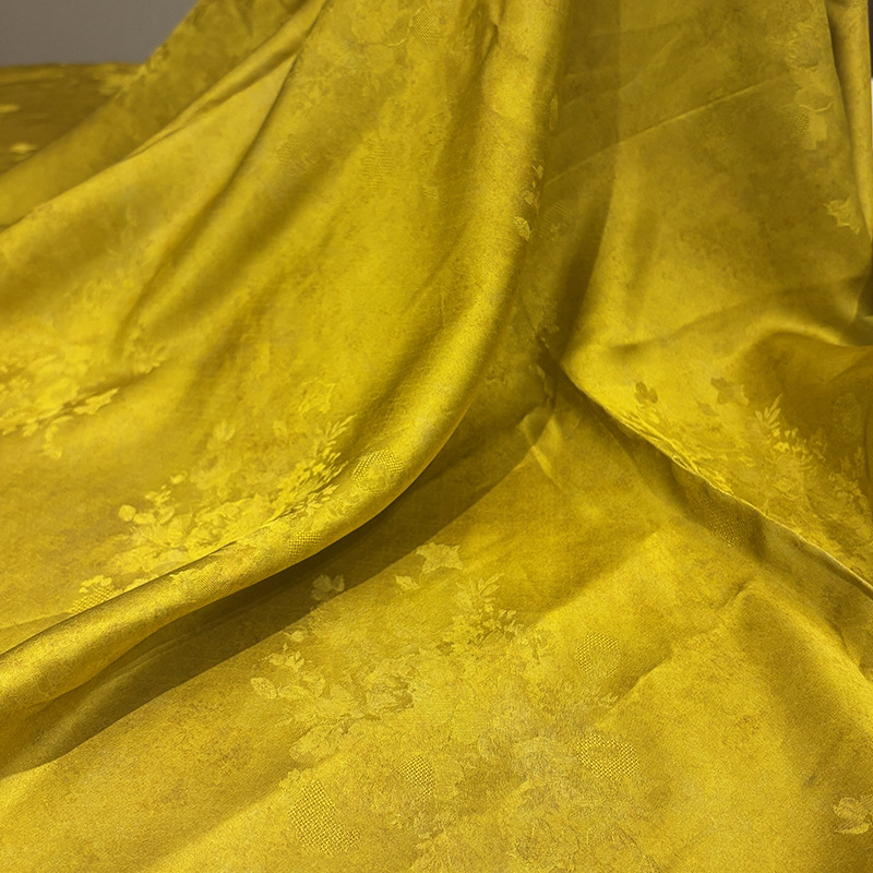 缎面晕染香云纱面料旗袍连衣裙服装布料中国风汉服丝绸丝巾百搭秋 - 图1