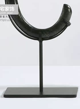 创意家居C形龙玉石摆件工艺品办公室书桌面玄关客厅电视柜装饰品