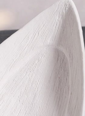 北欧极简家居设计师个性创意果盘陶瓷几何花瓶样板间软装组合摆件