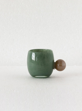 ins绿野仙踪双色拼接中古风花瓶迷你水杯果盘碟子餐盘香薰烛台餐