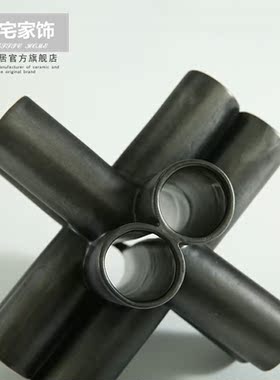 北欧立体几何摆件 样板间书房博古架办公室桌面陶瓷工艺品摆设