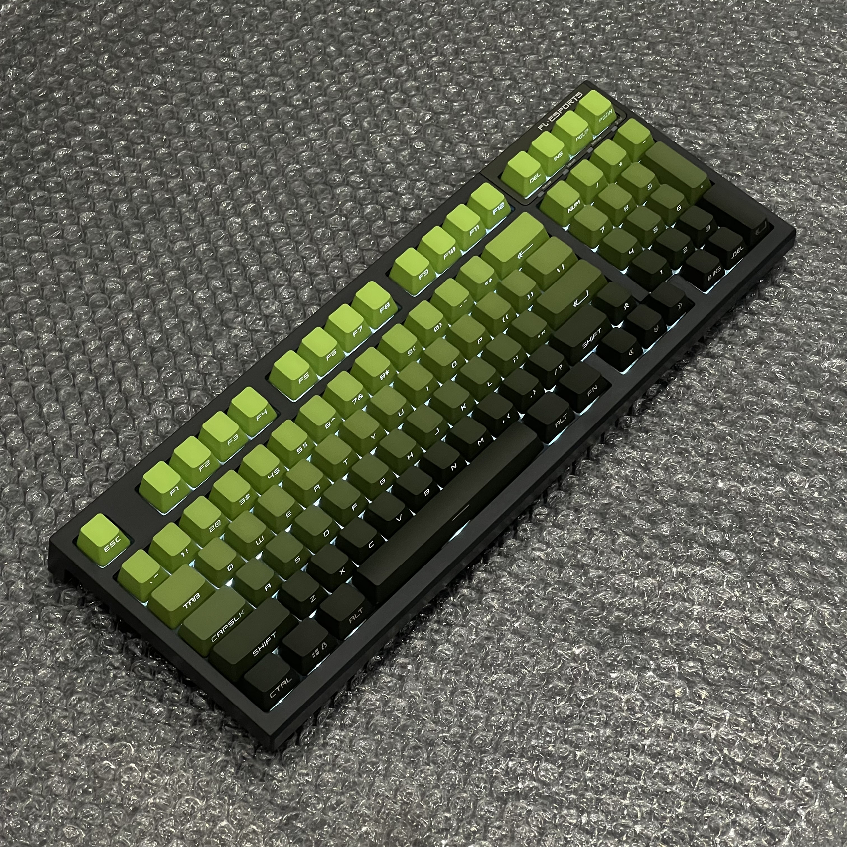 KCPMASTER原创 抹茶侧刻键帽渐变透光PBT材质75/98/99 夜魔客制化 - 图2