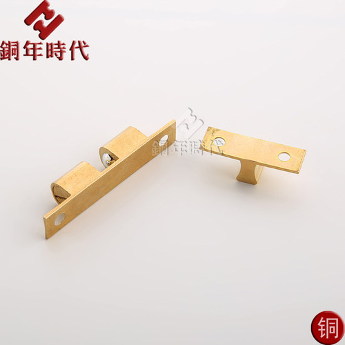 碰珠4cm柜门卡式碰锁五金卡锁柜子配件5按压式卡扣新中式橱柜门扣 - 图0