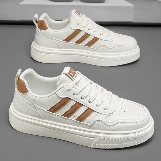 莆田男鞋2025新款冬季潮牌高级感男士小白鞋软底百搭运动休闲板鞋