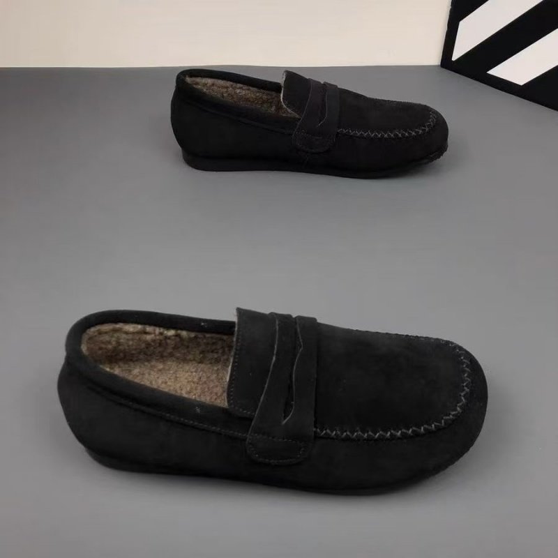 豆豆鞋男冬季加绒保暖棉鞋懒人一脚蹬男鞋休闲正装皮毛一体乐福鞋,淘宝优惠券,粉丝福利购,淘宝优惠卷