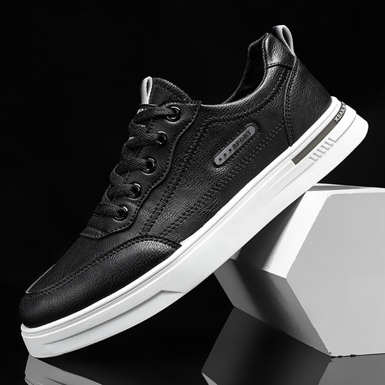 男鞋冬季百搭休闲男士真皮小白鞋2025新款韩版低帮运动轻便板鞋男