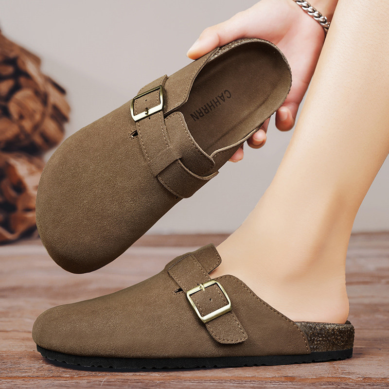 勃肯鞋男款夏季大码休闲上班包头半拖青少年软底防滑运动室内凉鞋,淘宝优惠券,粉丝福利购,淘宝优惠卷