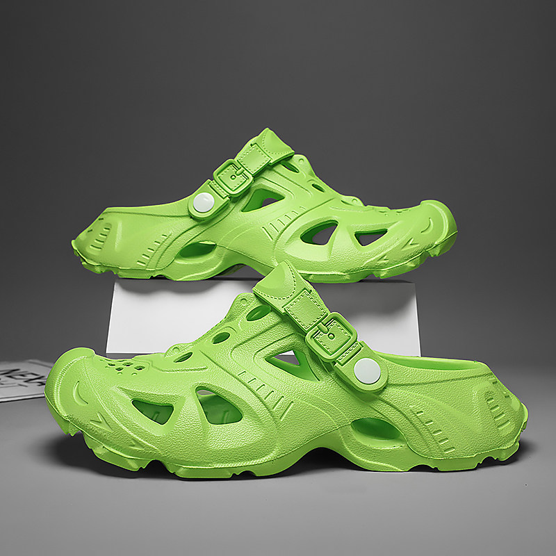 洞洞鞋男夏季厚底踩屎感外穿防滑大码45两用凉拖户外运动沙滩凉鞋,淘宝优惠券,粉丝福利购,淘宝优惠卷