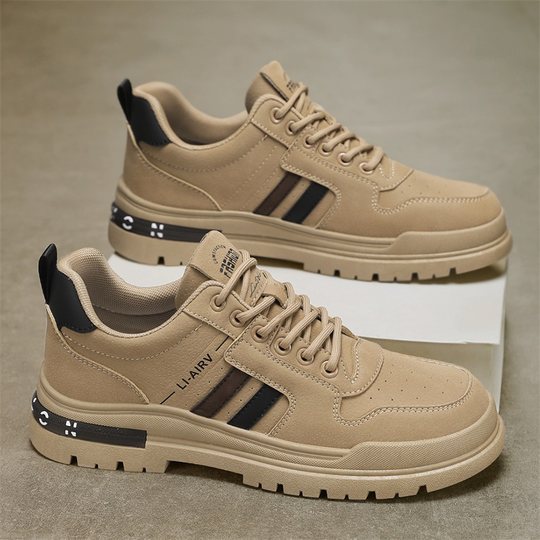 Мужская обувь по охране труда, легкая, дышащая, на толстой подошве, нескользящая, для работы на стройке, мужские спортивные кроссовки, мужская обувь, которая не утомит ноги при длительном стоянии.