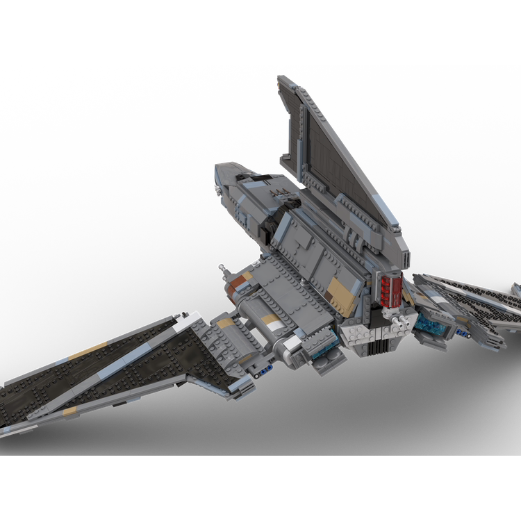 MOC穿梭机飞机形大型巨型高难度拼图高颜值星球大战组装成人积木 - 图2
