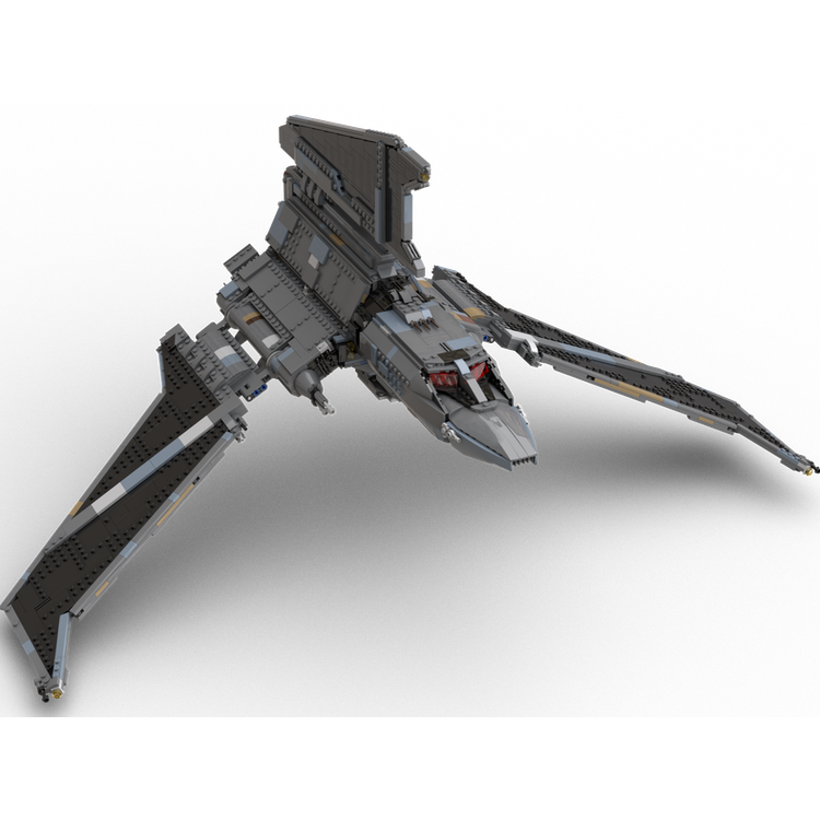 MOC穿梭机飞机形大型巨型高难度拼图高颜值星球大战组装成人积木 - 图3
