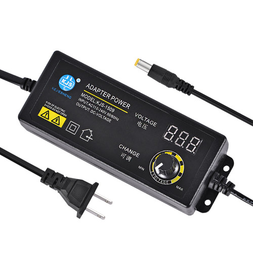 3-36V可调压电源适配器KJS-1509无极可调3-12V数显3-24V5A通用 - 图3