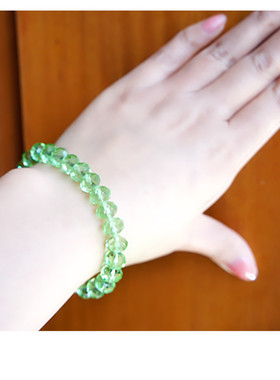 diy水晶串珠纯手工8mm多色手链