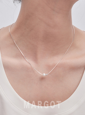 Margot手作双层叠戴熔岩水滴项链