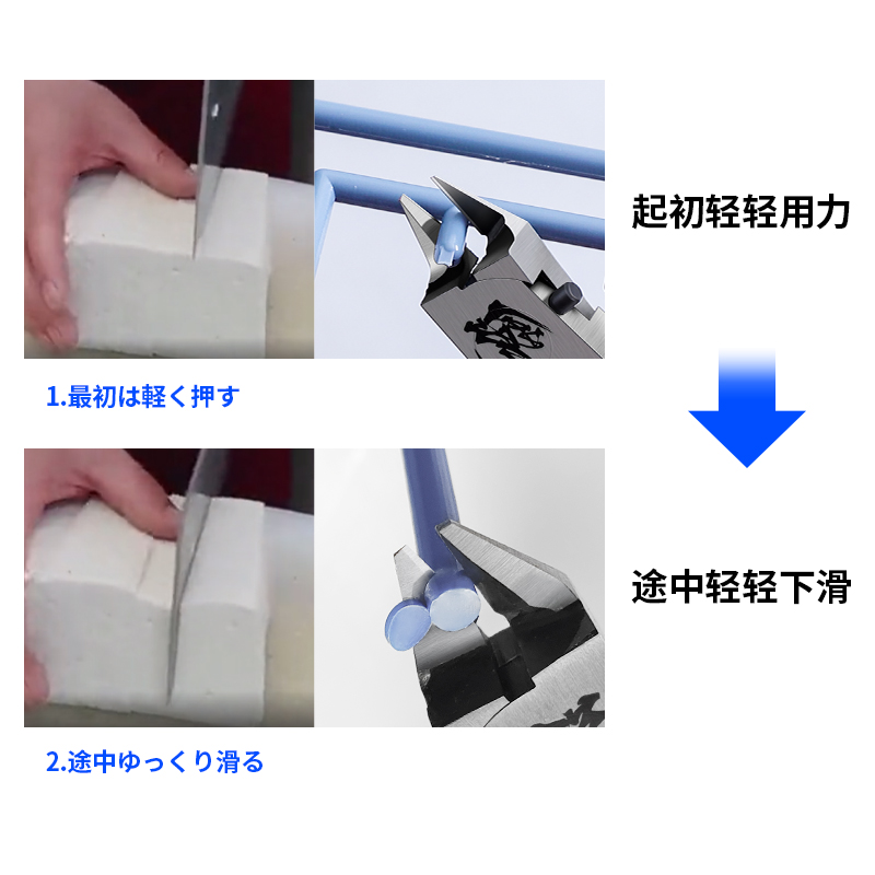 单刃剪钳模型钳水口钳高达高硬度薄刃剪钳高达拼装工具diy手工钳 - 图1