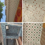 Стеклянный бассейн, дорожная нескользящая мозаика