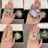 Real Flowers Preserved Flowers Groom Bride Wedding Ring Flowers